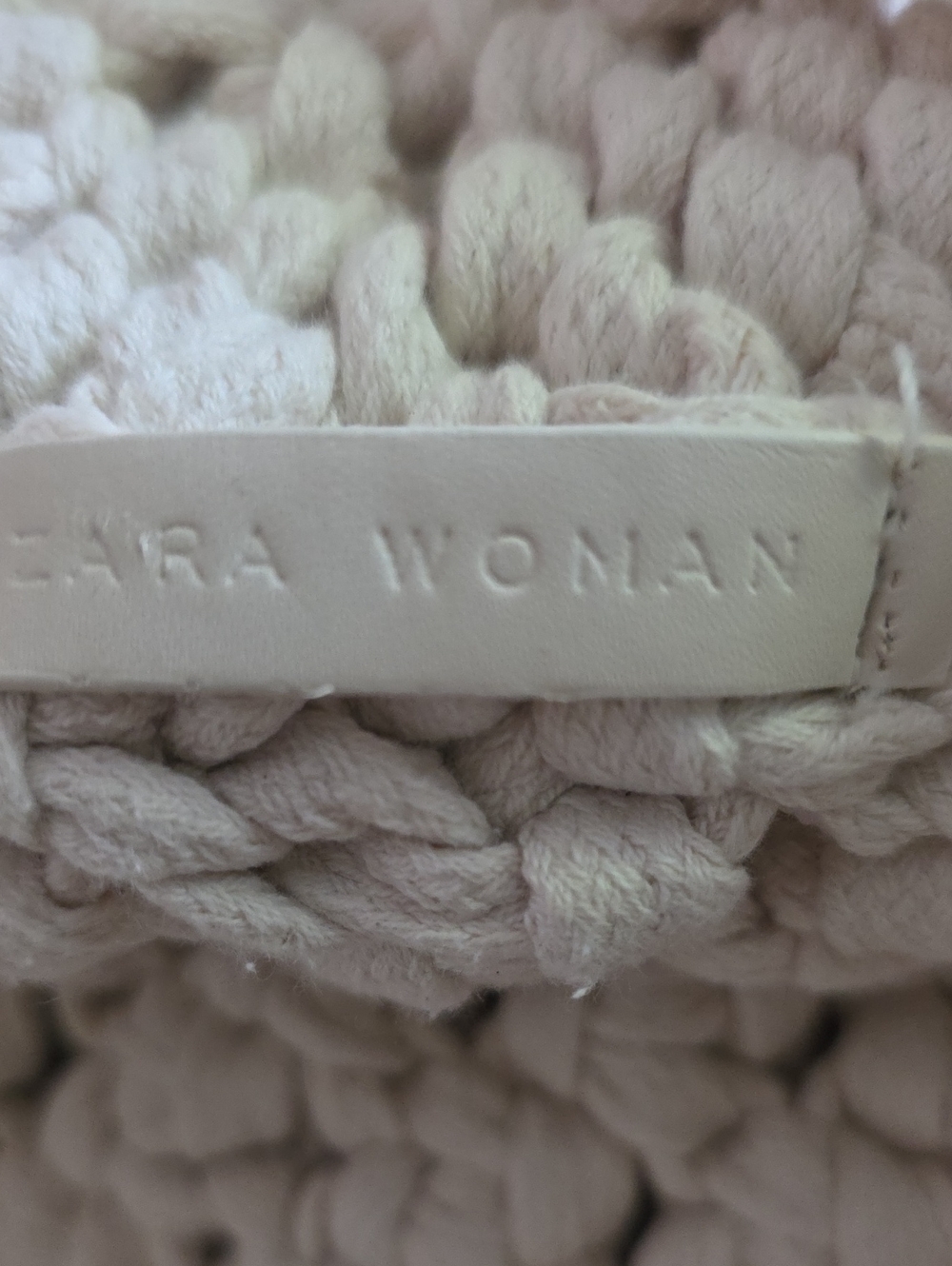 Zara Boho Indie Crochet Macrame Cream Shoulder Bag - Picture 6 of 6